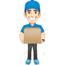 Cheerful Delivery Person