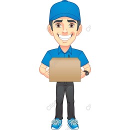 Cheerful Delivery Person