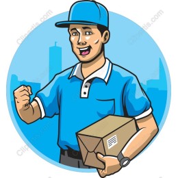 Cheerful Delivery Person
