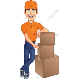 Cheerful Delivery Person