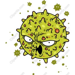 Cartoonish Green Virus