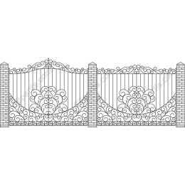 Ornate Wrought Iron Gate