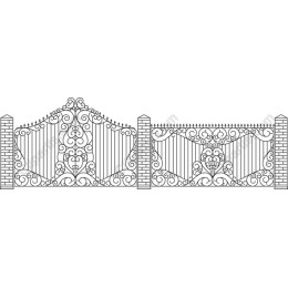 Elegant Wrought Iron Gate