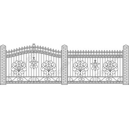 Decorative Wrought Iron Gate