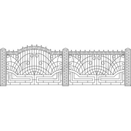 Elegant Wrought Iron Gate