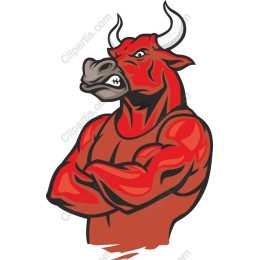Muscular Bull Icon