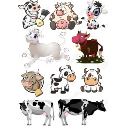 Whimsical Cow Bundle