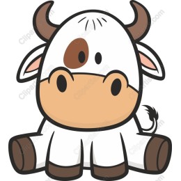 Cheerful Cartoon Cow