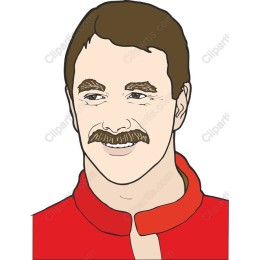 Charming Mustached Character