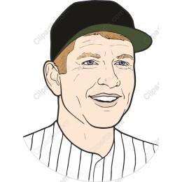 Vintage Baseball Player