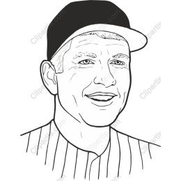 Classic Baseball Player Portrait