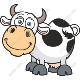 Happy Cartoon Cow