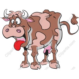 Delightful Cartoon Cow