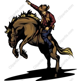 Cowboy Riding Horse