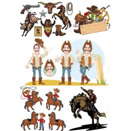 Western Clipart Bundle: Cowbows & Wild West
