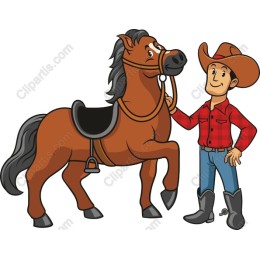 Cowboy and Horse