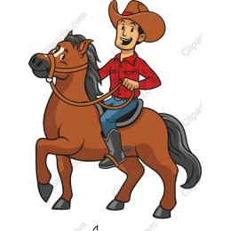 Cowboy on Horse