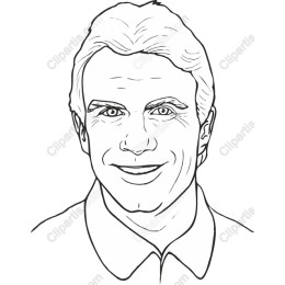 Smiling Man Hand-Drawn Portrait