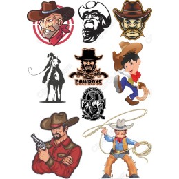 Cowboy Clipart Set - Wild West s