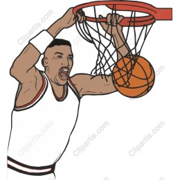Dynamic Basketball Player Dunk