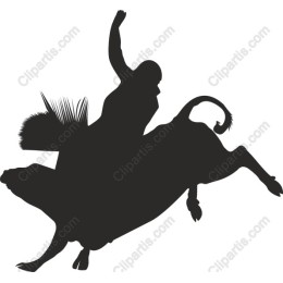 Bucking Bull Cowboy