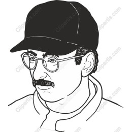Stylish Portrait of a Man in Cap and Glasses