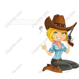 Cheerful Cowgirl