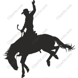 Cowboy on Bucking Bronco