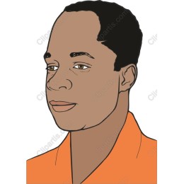 Vibrant Portrait of a Man in Orange