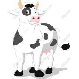 Happy Cartoon Cow