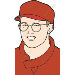 Cheerful Red-Capped Character