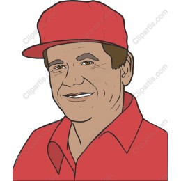 Cheerful Character in Red Cap