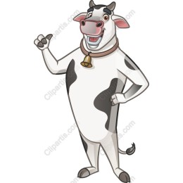 Charming Cartoon Cow
