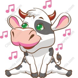 Cheerful Singing Cow
