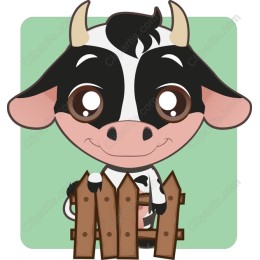 Cute Cartoon Cow