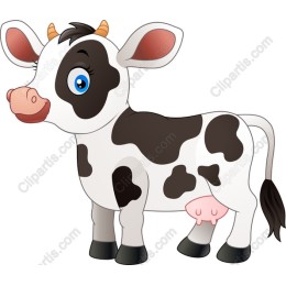 Cute Cartoon Cow