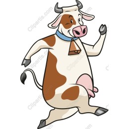 Happy Cartoon Cow