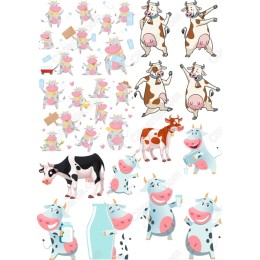 Charming Cow Clipart Bundle