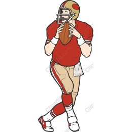 Action-Packed Football Player