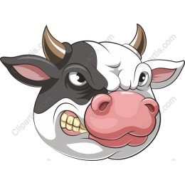 Angry Cow Head