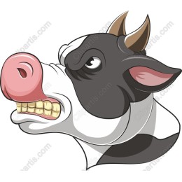 Fierce Cow Head