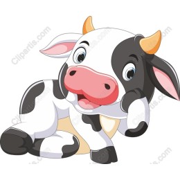Cute Cartoon Cow