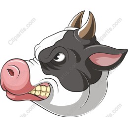 Playful Cow Head