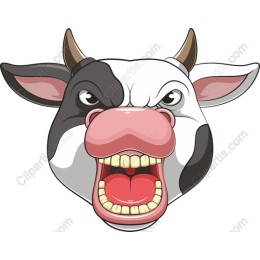 Fierce Cow Head
