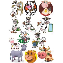 Cow Clipart Collection