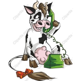 Whimsical Cow - Cheerful Phone Conversation