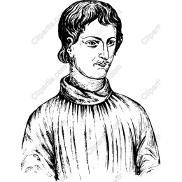 Vintage Hand-Drawn Historical Figure