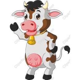 Cute Cartoon Cow