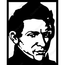 Stylized Black and White Portrait
