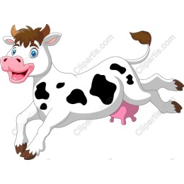Playful Cow Leap